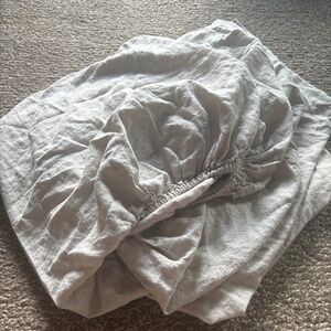 Parachute linen queen fitted sheet